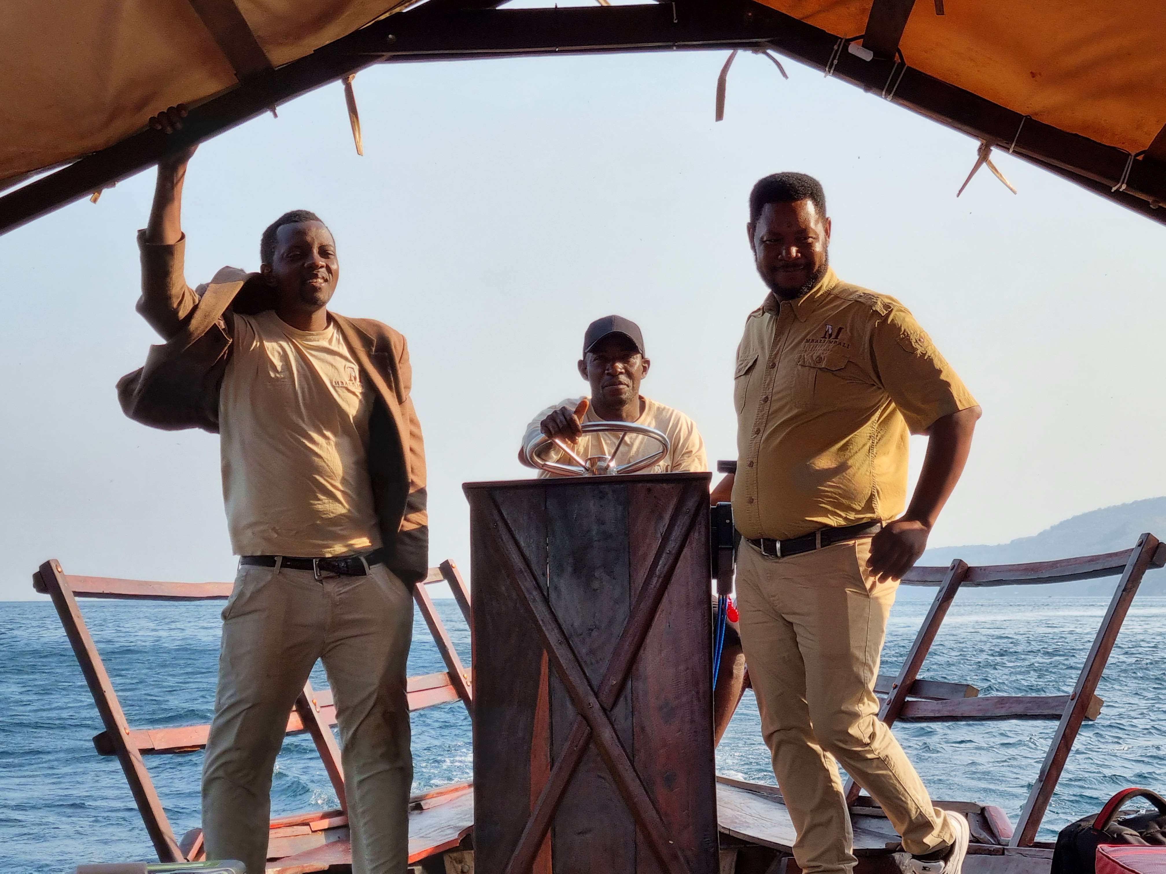 Guides auf dem Boot