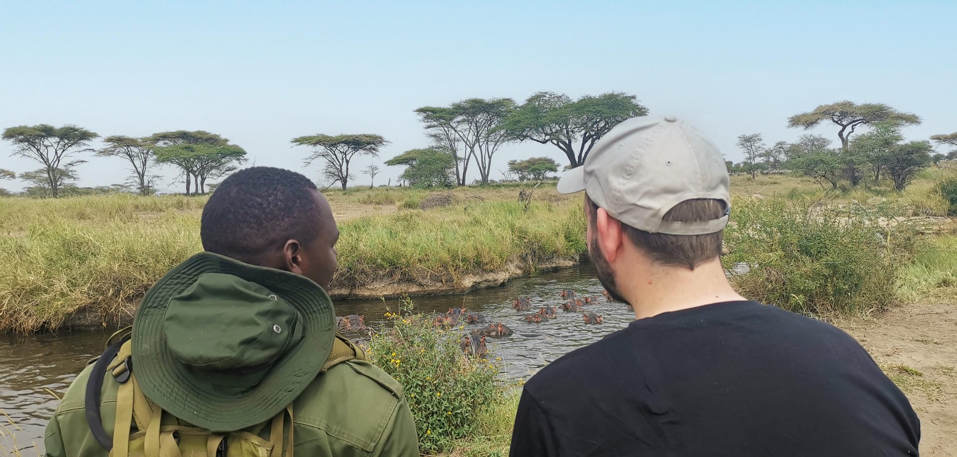 Zu Fuss den Hippos auf der Spur