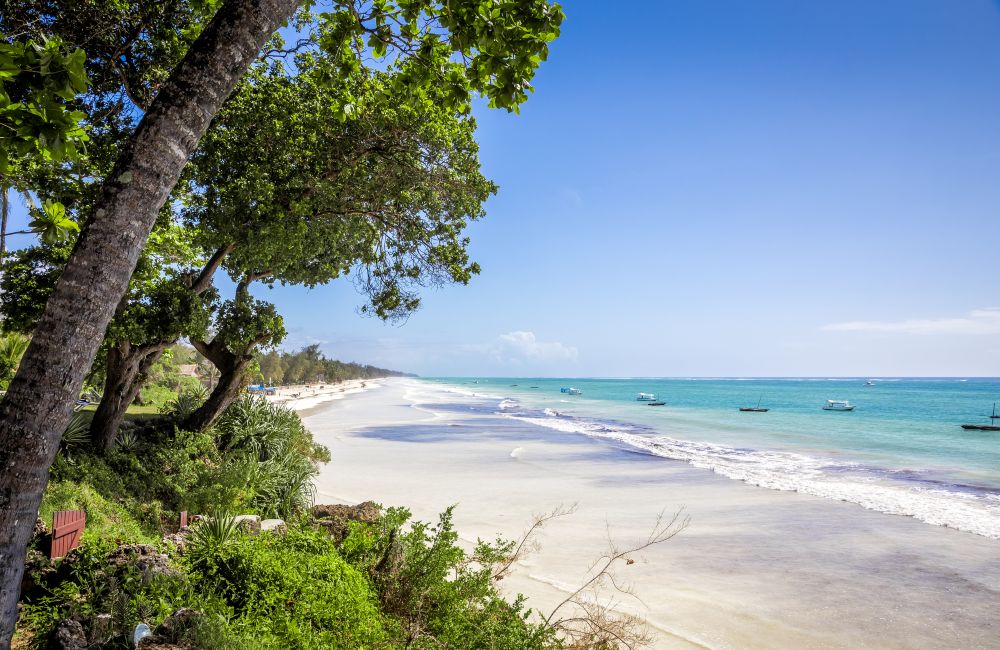 Strand an Kenias Südküste
