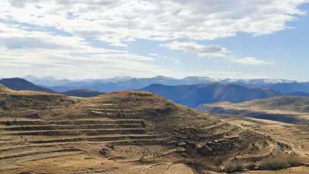 Berglandschaft in Lesotho