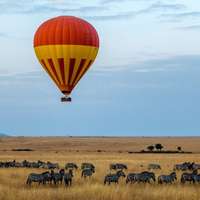 Ballon Safari über der Masai Mara