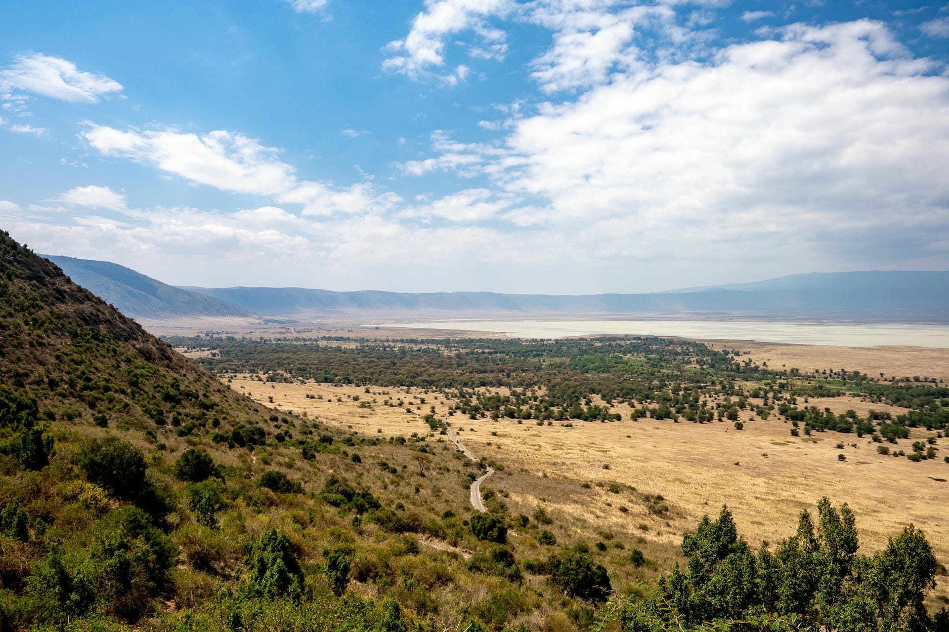 Blick in den Ngorongoro Krater