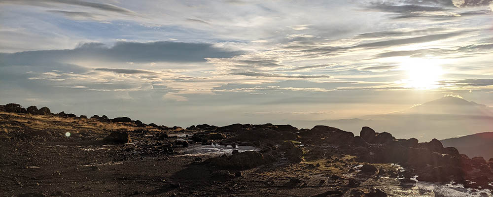 Sonnenaufgang auf der Marangu Route