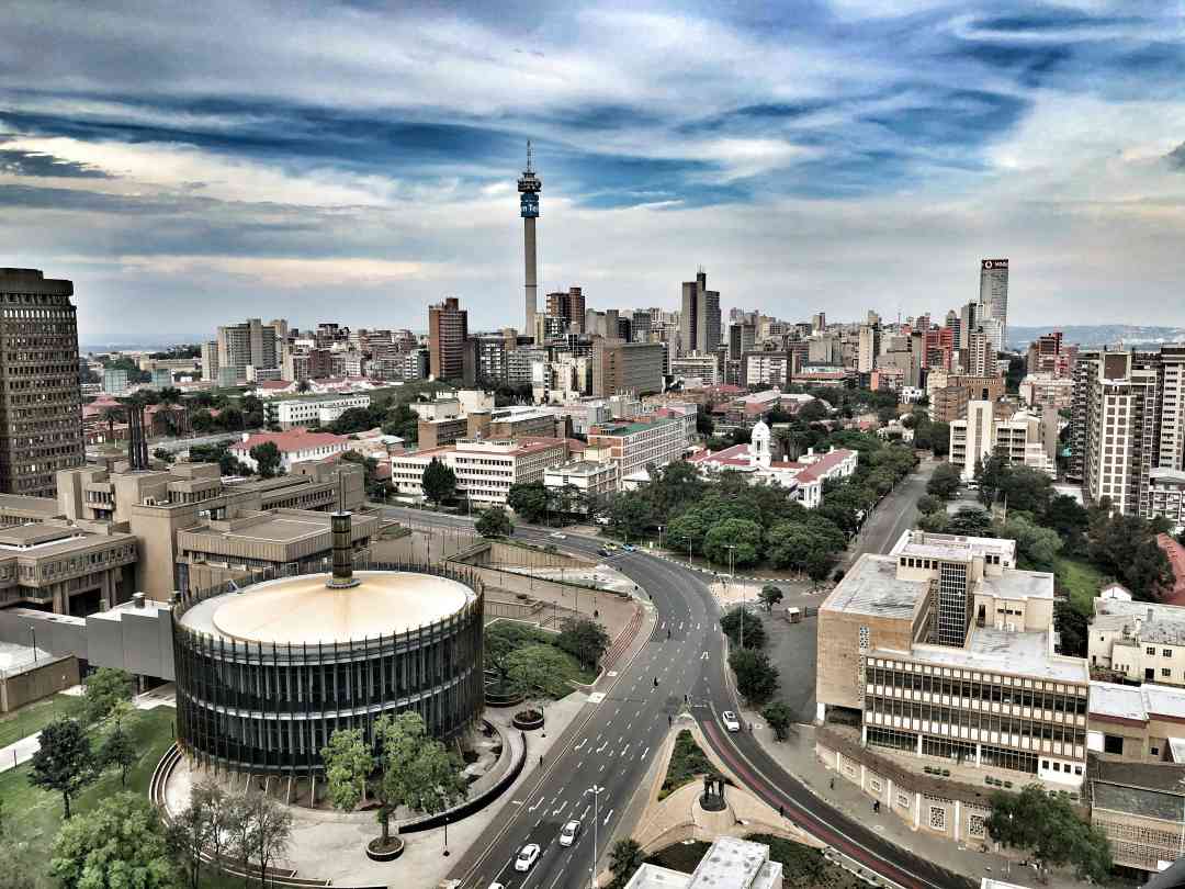 Blick auf Johannesburg